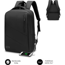 SUBBLIM City Backpack Mochila para portátil 15.6p negro | SUB-BP-2BL2002 | 8436586741761 | Hay 54 unidades en almacén