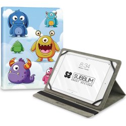 SUBBLIM Funda Tablet Universal TRENDY CASE MONSTERS 11`` | SUBCUT-4TC014 | 8436586742461 | Hay 8 unidades en almacén