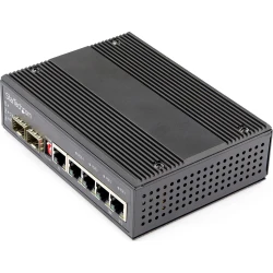 Switch Conmutador Industrial Startech.com Ethernet Gigabit 6 Puer | IES1G52UP12V | 0065030889834