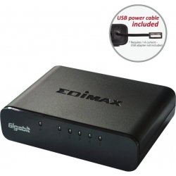 SWITCH EDIMAX 5 PTOS GIGABIT NEGRO ES-5500G V3 | ES-5500GV3 | 4710700929742 | Hay 2 unidades en almacén