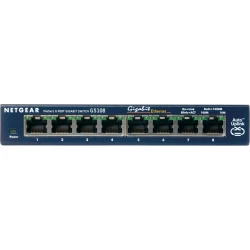 SWITCH NETGEAR 8 PTOS GIGABIT GS108GE | 0606449025187 | Hay 2 unidades en almacén