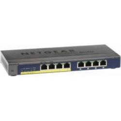 SWITCH NETGEAR 8PTOS GIGABIT GS108PP-100EUS | 0606449130034 | Hay 4 unidades en almacén