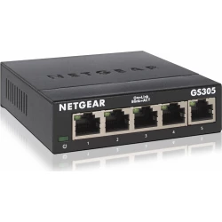 SWITCH NETGEAR GS305-300PES 5PTOS POE NEGRO GS305-100PES | 0606449105810 | Hay 46 unidades en almacén