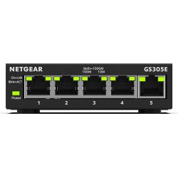 SWITCH NETGEAR PLUS 5 PTOS 10/100/1000 GS305E-100PES | GS305E-100PES | Hay 4 unidades en almacén