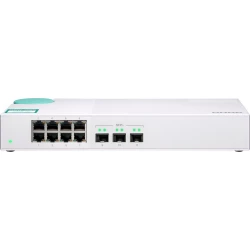 SWITCH QNAP 8 PUERTOS BLANCO QSW-308S | 4713213515990 | Hay 1 unidades en almacén