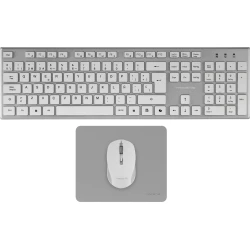 Tacens 6ZENITHWES teclado Ratón incluido Hogar / Oficina RF inalámbrico QWERTY Español Plata, Blanco Tacens 6ZENITHWES teclado Ratón incluido Hogar / Oficina RF | 8435693112143 | Hay 7 unidades en almacén