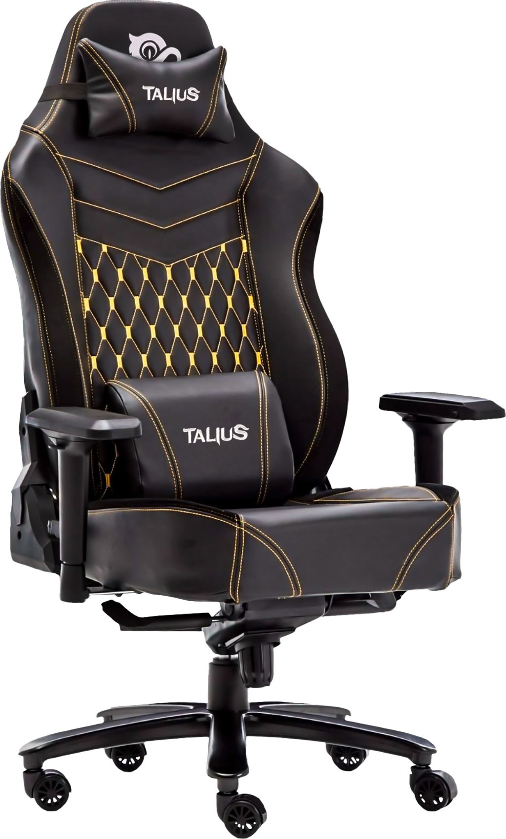 TALIUS silla Mamut gaming negra/amarilla 4D, Frog, base metal, ruedas nylon, has | TAL-MAMUT-YLW | 8436550235562 [1 de 2]