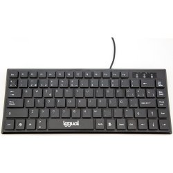 Teclado iggual compacto TKL Slim TKL-USB Negro | IGG317082 | 8435364317082 | Hay 50 unidades en almacén