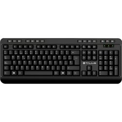 Teclado TALIUS KB503 USB QWERTY Inglés, Español Negro | TAL-KB503 | 8436550235425 | Hay 262 unidades en almacén