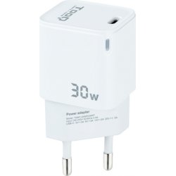TooQ Cargador de Pared GAN USB-C/PD 30W, Blanco TooQ Cargador de Pared GAN USB-C/PD 30W, Blanco | TQWC-GANPD30WT | 8433281012554 | Hay 5 unidades en almacén