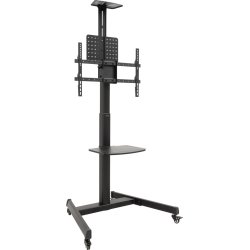 TooQ “COMETA” Soporte de Suelo con Ruedas con Regulación de Altura para Pantallas 37``- 70``, Rotación 90°, Negro TooQ “COMETA” Soporte de Suelo con Ruedas con Regulació | FS1184M-B | 8433281015616 | Hay 1 unidades en almacén