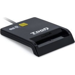 TooQ Lector de Tarjetas Inteligentes DNIe SIM USB-C, Negro | TQR-211B | 8433281010376 | Hay 13 unidades en almacén