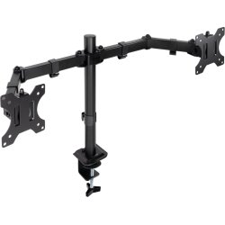 TooQ Soporte de Mesa para 2 Pantallas 17``-27``, Negro | DB1802TN-B | 8433281014374 | Hay 1 unidades en almacén