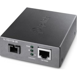 Tp-link Convertidor De Medio 100 Mbit S Monomodo Negro | TL-FC111B-20 | 6935364010997
