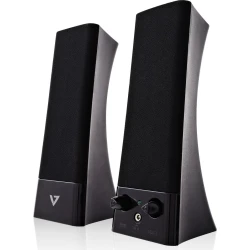 V7 Altavoces estéreo USB - para ordenadores portátiles y d | SP2500-USB-6E | Hay 27 unidades en almacén