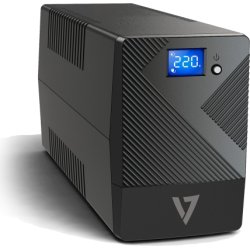 V7 Onduleur 600 VA avec 6 prises, écran LCD tactile 4 salidas AC Negro | UPS1P600E | 0662919109337 [1 de 2]