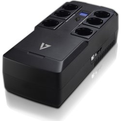 V7 Protector de sobrevoltaje de escritorio 750VA salidas AC 6 Negro | UPS1DT750-1E | 0662919091397 [1 de 2]