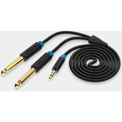 Vention Cable Estéreo BACBI/ Jack 3.5 Macho - 2x Jack 6.5 Macho/ 3m/ Negro Vention Cable Estéreo BACBI/ Jack 3.5 Macho - 2x Jack 6.5 M | 6922794728608 | Hay 2 unidades en almacén