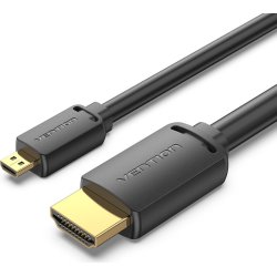 Vention Cable Micro HDMI 2.0 4K AGIBH/ HDMI Macho - Micro HDMI Macho/ 2m/ Negro Vention Cable Micro HDMI 2.0 4K AGIBH/ HDMI Macho - Micro HD | 6922794772137 | 6922794772137 | Hay 1 unidades en almacén