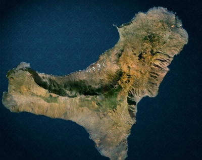 Foto satelite isla El Hierro