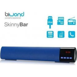 Barra De Sonido 10w Skinnybar Azul Biwond