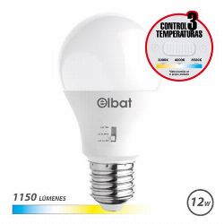 BOMBILLA LED A60 | 12W | 1150LM | E27 | LUZ CALIDA/BLANCA/FRIA | ELBAT más grande BOMBILLA LED A60 | 12W | 1150LM | E27 | LUZ CALIDA/BLANCA/FRIA | ELBAT | EB0582 | 8436049042244
