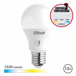 BOMBILLA LED A60 | 15W | 1520LM | E27 | LUZ CALIDA/BLANCA/FRIA | ELBAT más grande BOMBILLA LED A60 | 15W | 1520LM | E27 | LUZ CALIDA/BLANCA/FRIA | ELBAT | EB0583 | 8436049042251