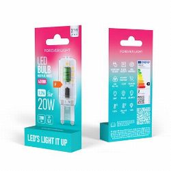 BOMBILLA LED G9 2.2W 200 LUMEN LUZ BLANCA FOREVER más grande BOMBILLA LED G9 2.2W 200 LUMEN LUZ BLANCA FOREVER | RTV9000071 | 5907504519869