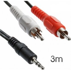 Cable Stereo Mini Jack 3.5 - Rca Audio 3m Cromad | 8436049010113