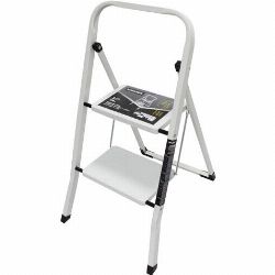 ESCALERA DOMESTICA ACERO 2 PELDAÑOS MADER más grande ESCALERA DOMESTICA ACERO 2 PELDAÑOS MADER | 10040 | 5602225100401