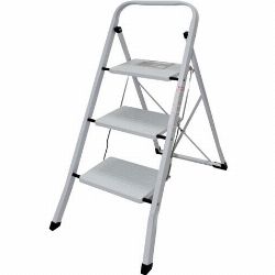 ESCALERA DOMESTICA ACERO 3 PELDAÑOS MADER más grande ESCALERA DOMESTICA ACERO 3 PELDAÑOS MADER | 10041 | 5602225100418