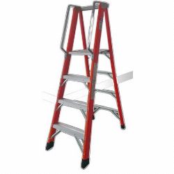 ESCALERA ELECTRICISTA FIBRA DE VIDRIO + ALUMINIO 6 PELDAÑOS MADER más grande - envio gratis en Canarias ESCALERA ELECTRICISTA FIBRA DE VIDRIO + ALUMINIO 6 PELDAÑOS MADER | 10402 | 5602225104027