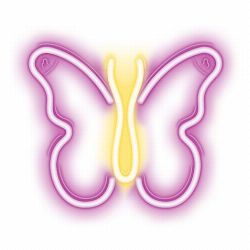 LAMPARA DECORATIVA NEON LED BUTERFLY FOREVER más grande LAMPARA DECORATIVA NEON LED BUTERFLY FOREVER | RTV100306 | 5900495060235