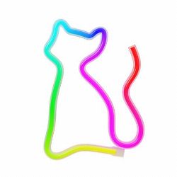 LAMPARA DECORATIVA NEON LED GATO MULTICOLOR FOREVER más grande LAMPARA DECORATIVA NEON LED GATO MULTICOLOR FOREVER | RTV100440 | 5900495398079