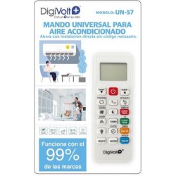 MANDO UNIVERSAL PARA AIRE ACONDICIONADO UN57 DIGIVOLT | 8436585691906