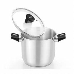 OLLA DE ACERO INOX CON TAPA DE CRISTAL 24CM ELITE MONIX más grande OLLA DE ACERO INOX CON TAPA DE CRISTAL 24CM ELITE MONIX | M240224 | 8435092434372