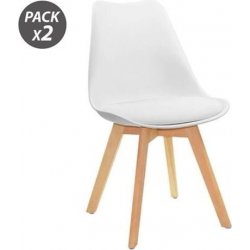 Pack 2 Sillas Design D200 Blancas Muvip | 6934177708077 | 69,00 euros