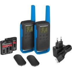 Pack 2 Walkie-talkie Motorola T62 8km 16ch Azul | 5031753007300