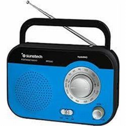 RADIO SOBREMESA AM/FM CON ALTAVOZ RPS560 AZUL SUNSTECH | RPS560BL | 8429015014826