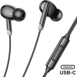 Borofone BM92 Auriculares con Micrófono y Conexión USB-C Negro Borofone BM92 Auriculares con Micrófono y Conexión USB-C N | 4010102466 | 6941991112201 | Hay 10 unidades en almacén | Entrega a domicilio en Canarias en 24/48 horas laborables