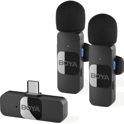 BOYA BY-V20 Pack 2 Micrófonos Lavalier Inalámbricos con USB-C | 4030900042 | 6974700653252