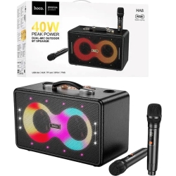 Hoco HA8 Altavoz Karaoke Bluetooth 40W con 2 Micrófonos más grande Hoco HA8 Altavoz Karaoke Bluetooth 40W con 2 Micrófonos | 4010201713 | 6942007629843