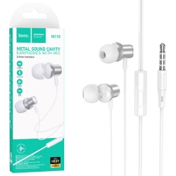 Hoco M110 Auriculares con Micrófono y Clavija 3.5mm Silver | 4010102604 | 6942007602945 | Hay 10 unidades en almacén | Entrega a domicilio en Canarias en 24/48 horas laborables