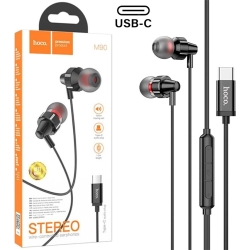 Hoco M90 Auricular USB-C con Micrófono Negro | 4010102477 | 6931474759382