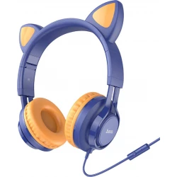Hoco W36 Auricular con Micro Cat Ear Azul | 4010102072 | 6931474770400