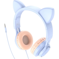 Hoco W36 Auricular Con Micro Cat Ear Dream Blue | 4010102086 | 6931474770417