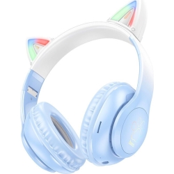 Hoco W42 Auricular Cat Ears Bluetooth Crystal Blue | 4010102281 | 6931474795861