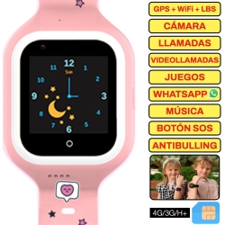 Savefamily Reloj Iconic 4g Plus Kids Wonderful  Rosa - Reloj Con  | 4000300283 | 8425402547373