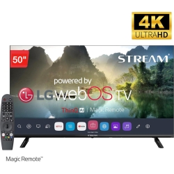 Televisor 50` STREAM SYSTEM 4K Smart TV WebOs by LG con Magic Remote | 4050100278 | 6133283002202