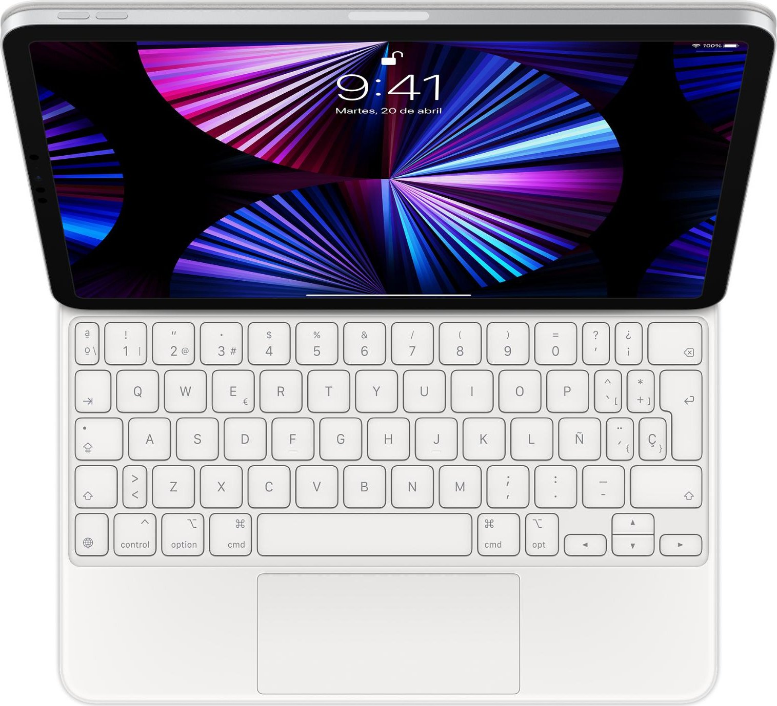 Teclado Apple Magic Ipad Pro 11 12.9`` Blanco (MJQJ3Y/A) - Innova